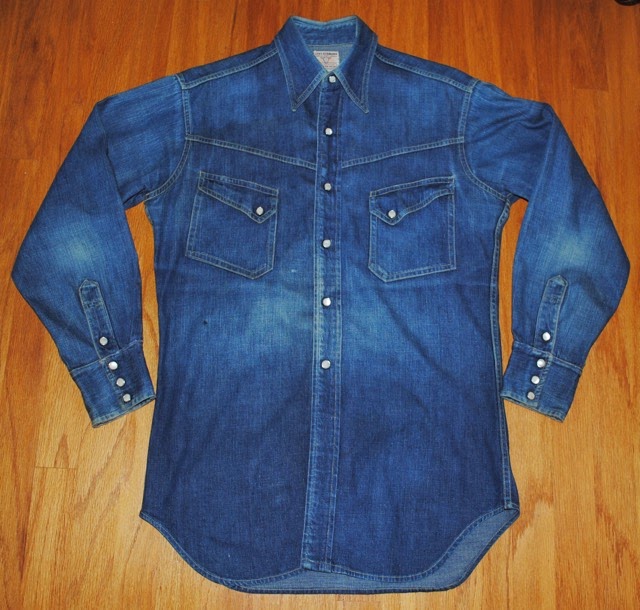 Levis denim shirt vtgショートホーン